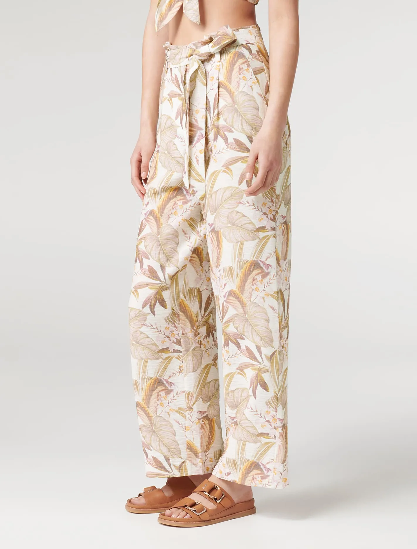 Paula Tie Waist Wide Leg Pants