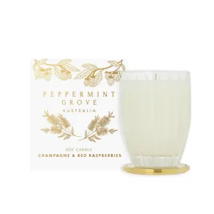 Peppermint Grove Christmas Candle 350g - Champagne & Red Raspberries