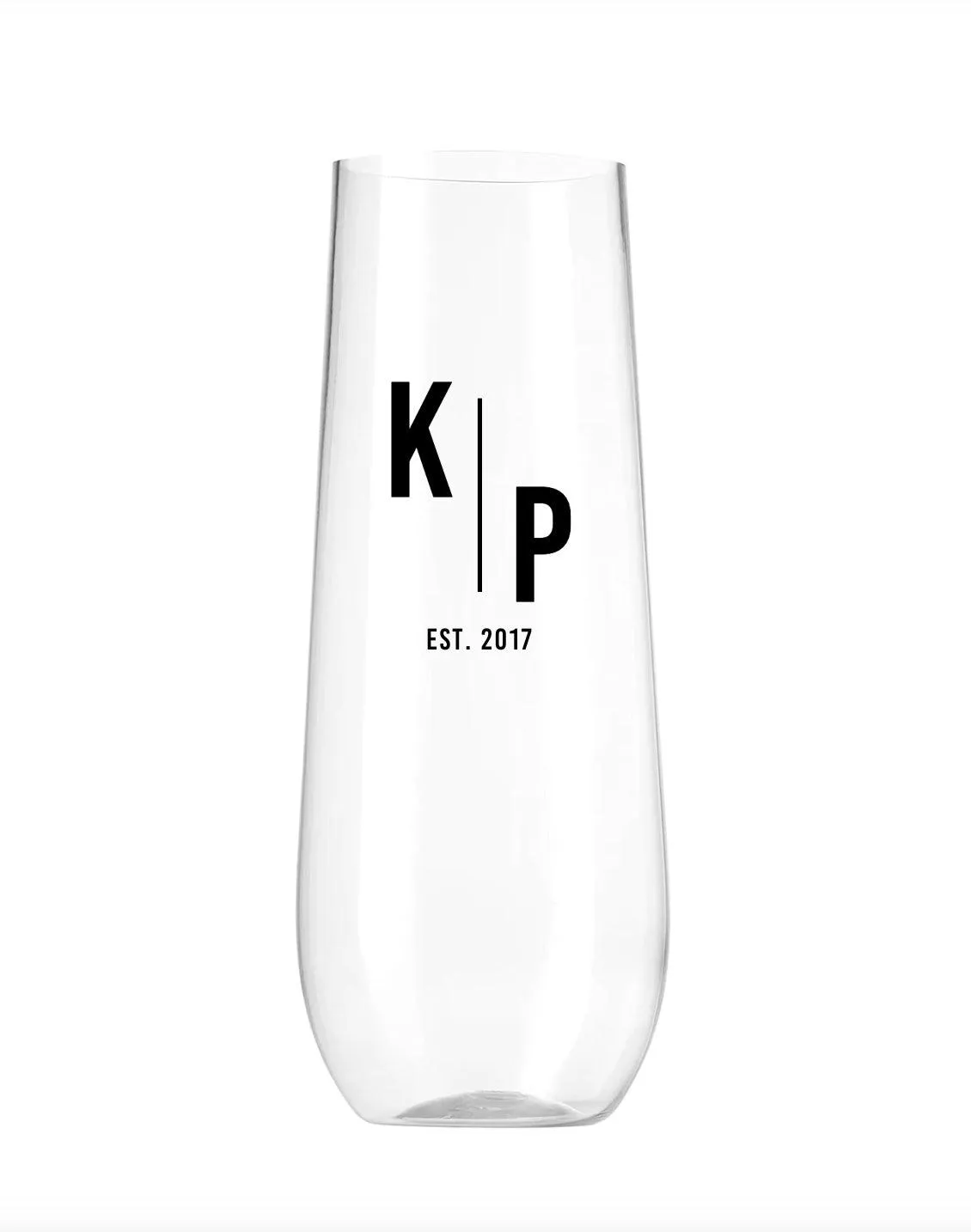 Personalized Mr. & Mrs. Champagne Glasses