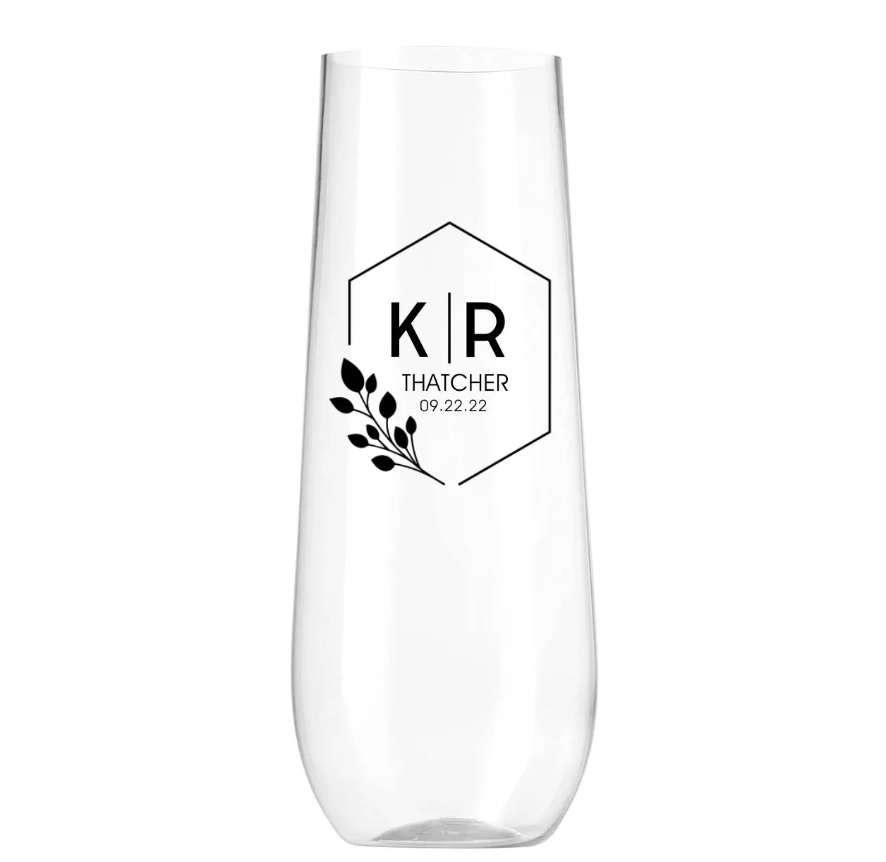 Personalized Mr. & Mrs. Champagne Glasses