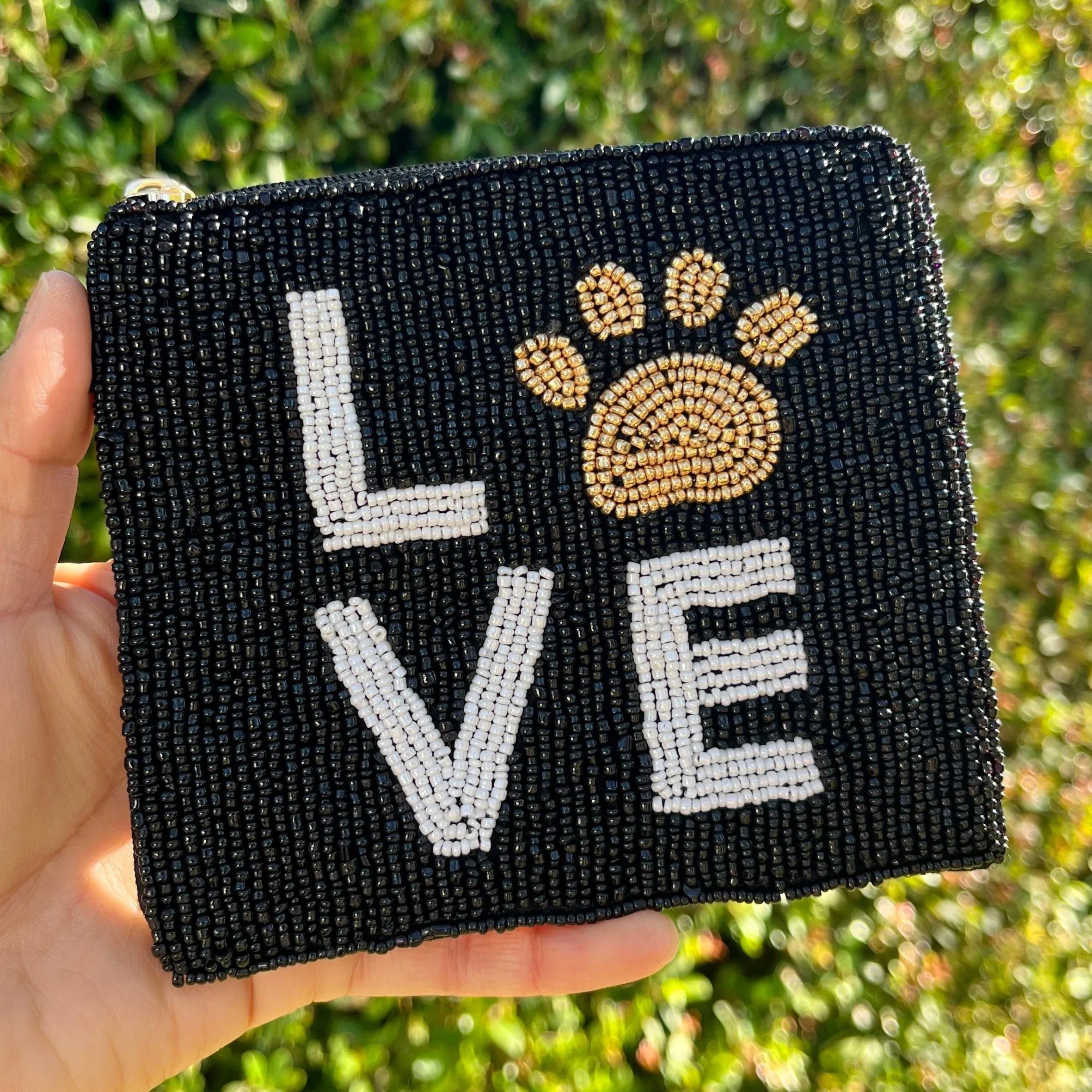 Pet Love Beaded Purse
