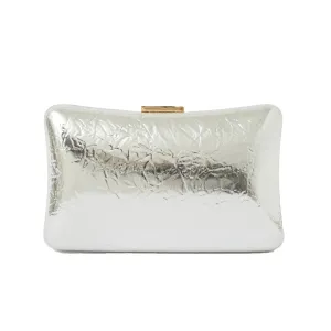 Pia Silver | Metallic Clutch