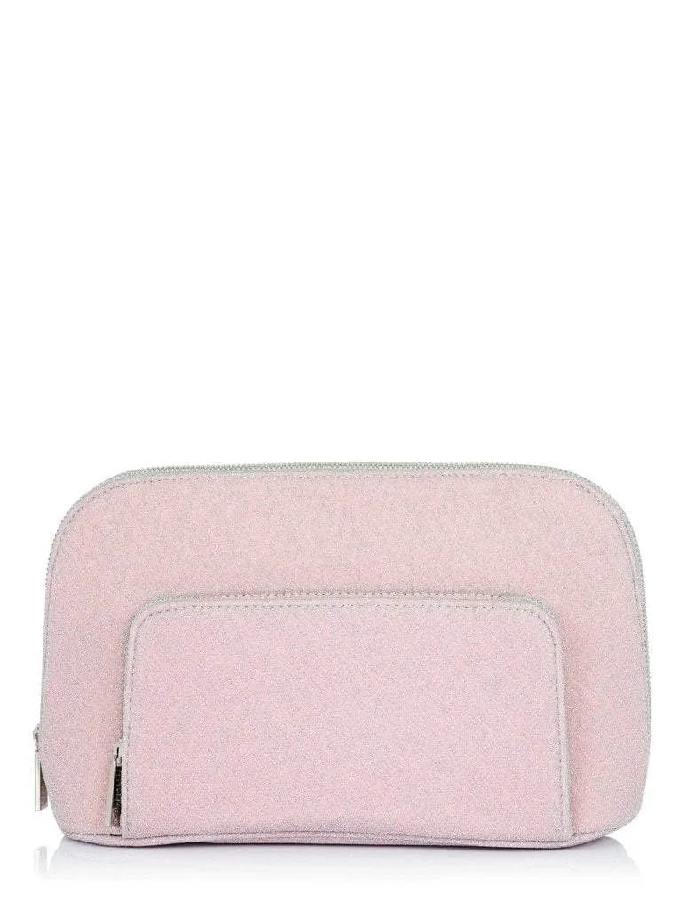 Pink Lurex Wash Bag