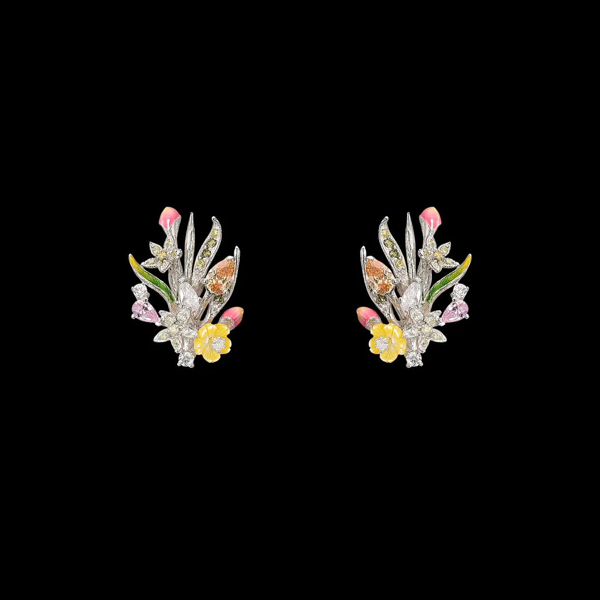 Pink Posie Earrings