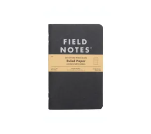 Pitch Black Note Book | Ruled 2-Pack
