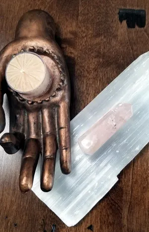 Polished Gemstones - Rose Quartz Wand 3