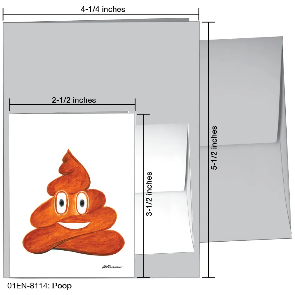 Poop, Greeting Card (8114)