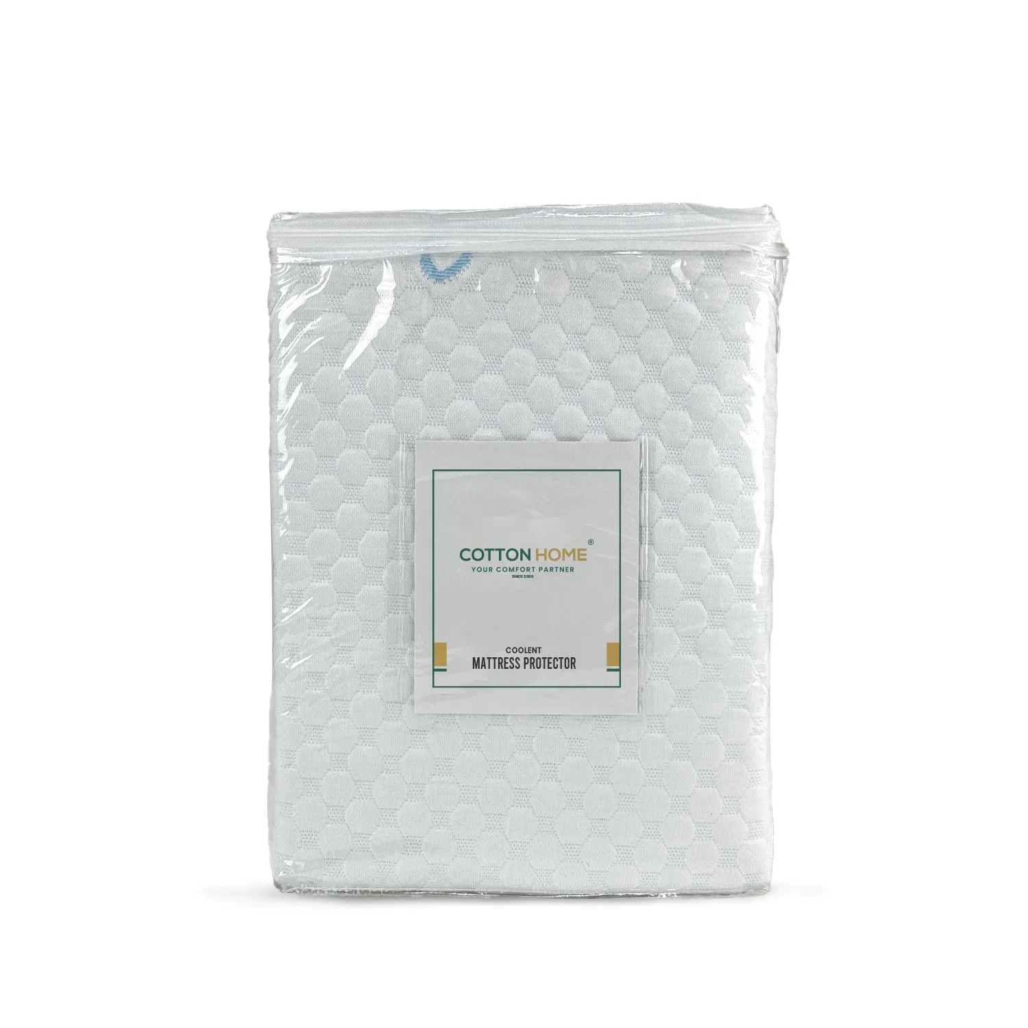 Premium Coolent Mattress Protector 160x200 35CM | Breathable & Waterproof by Cotton Home