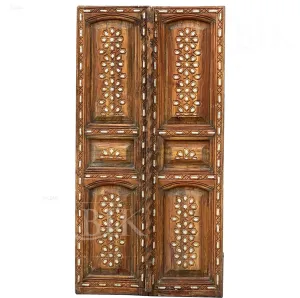 Primitive Inlaid Mediterranean Door With Mother Of Pearl