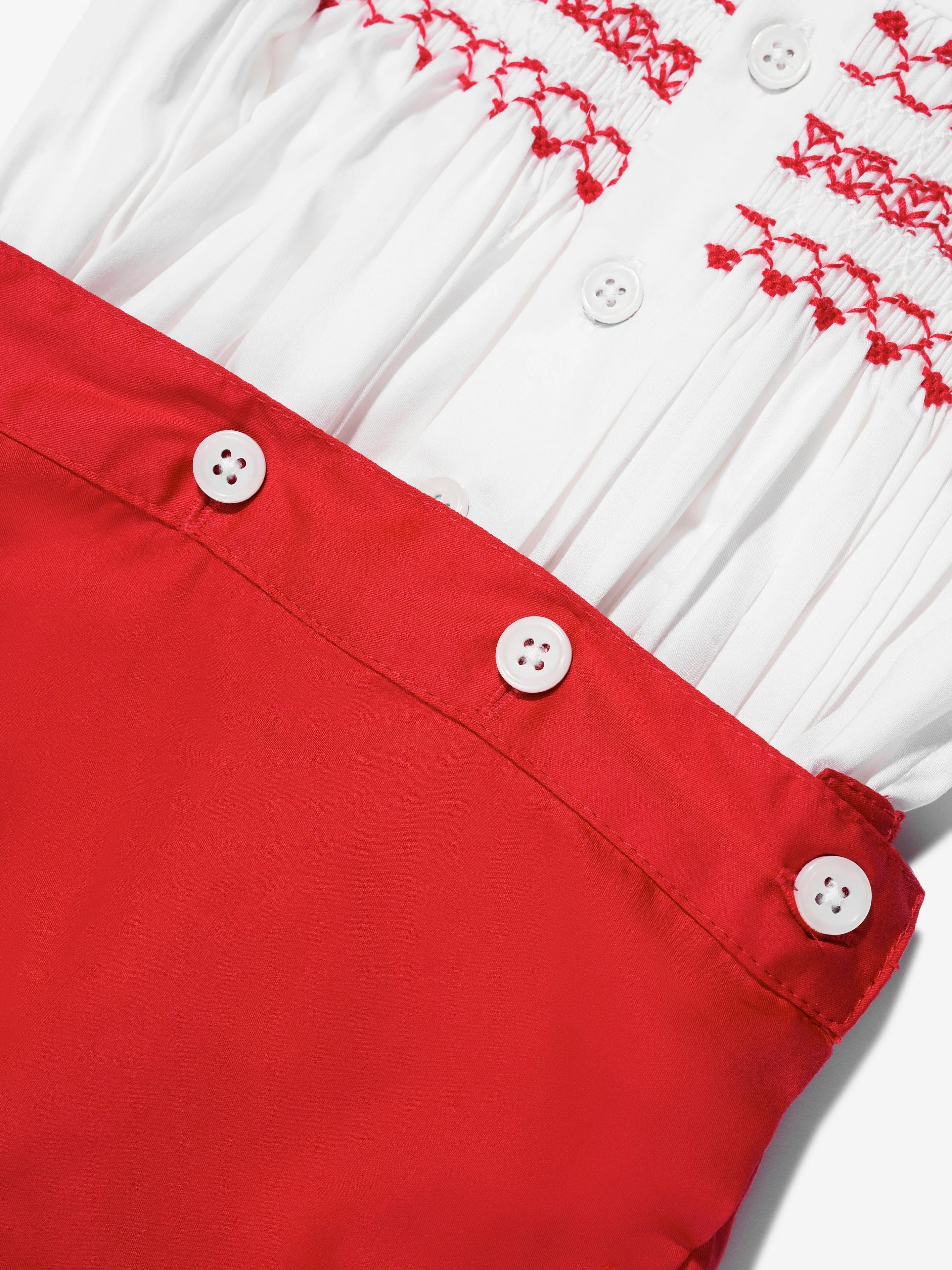 Rachel Riley Baby Boys Smocked Set in Red