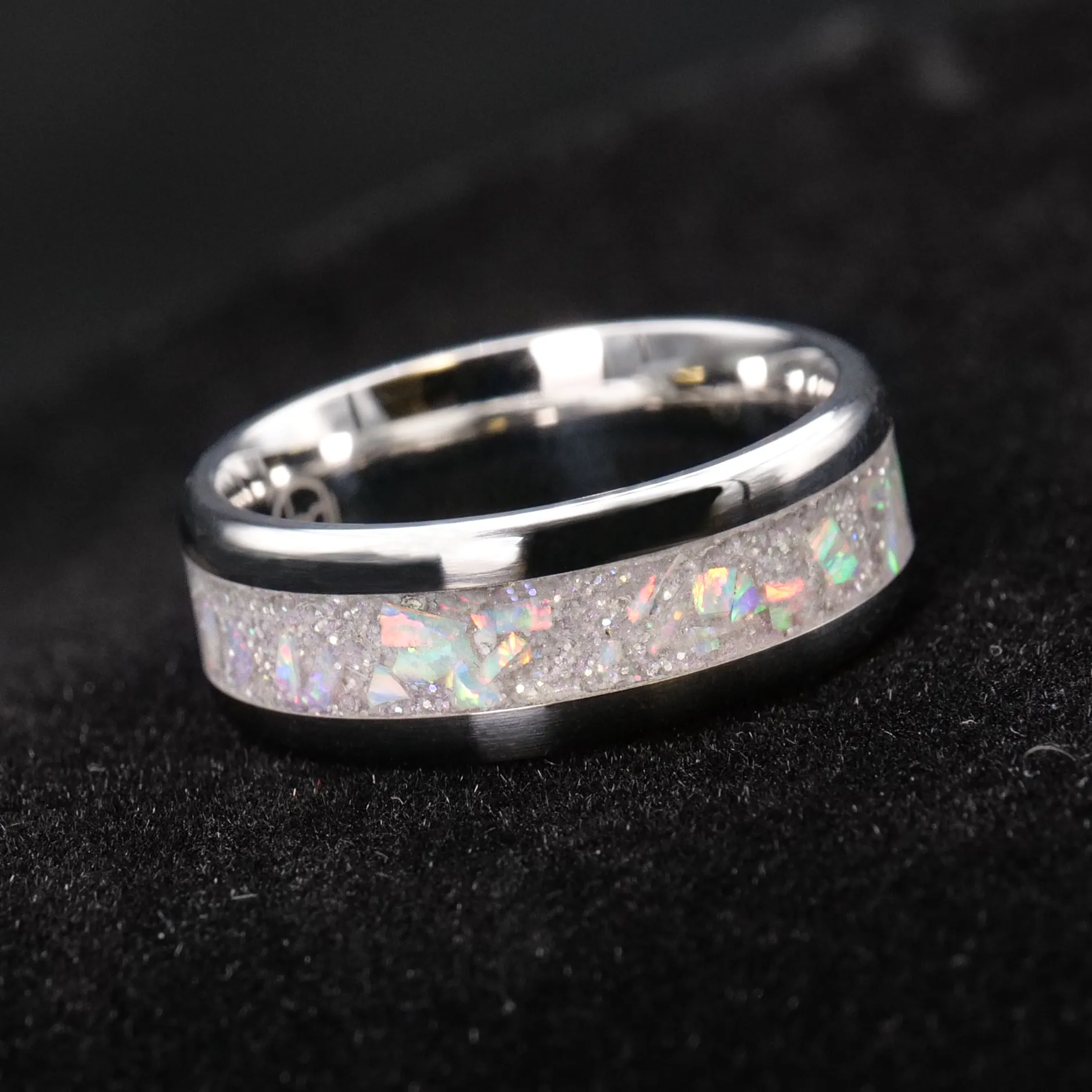 Radiant Pearl Opal Glowstone Ring