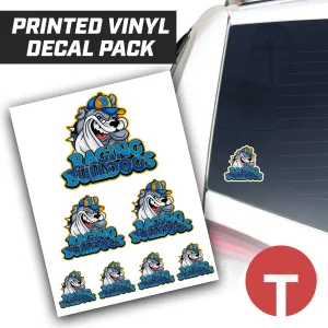 Raging Bulldogs - Logo Vinyl Decal Pack