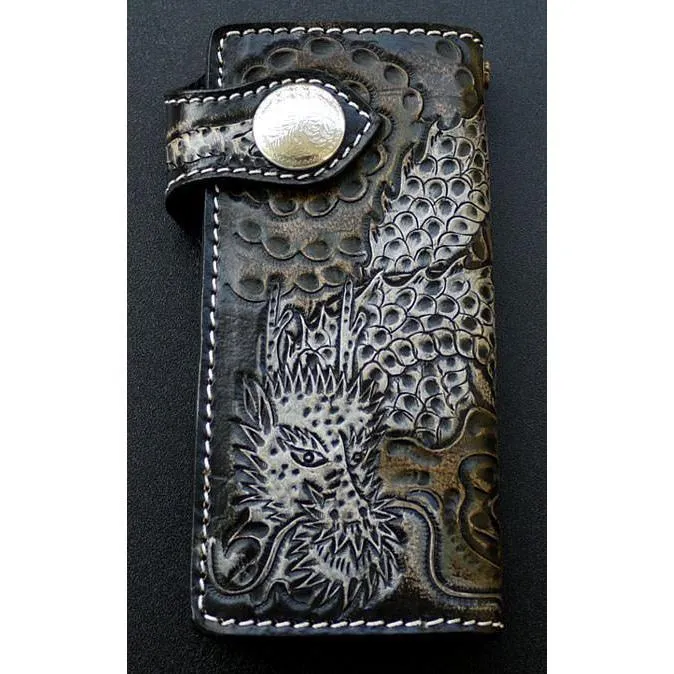 Rider Dragon Leather Biker Wallet