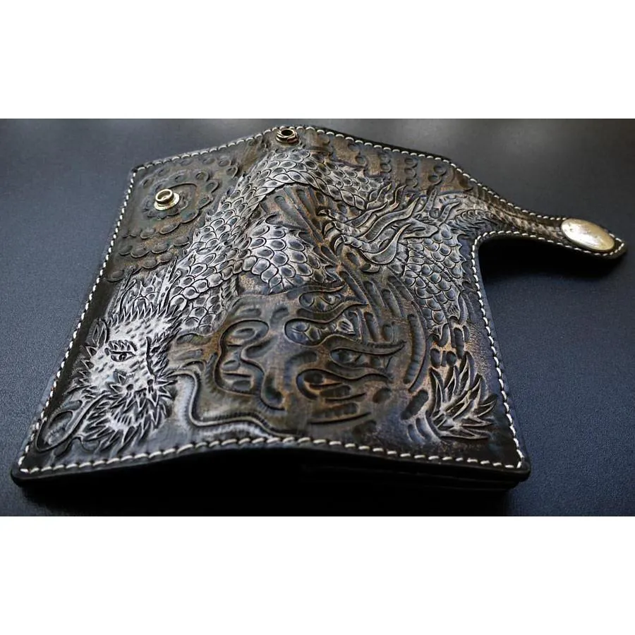 Rider Dragon Leather Biker Wallet