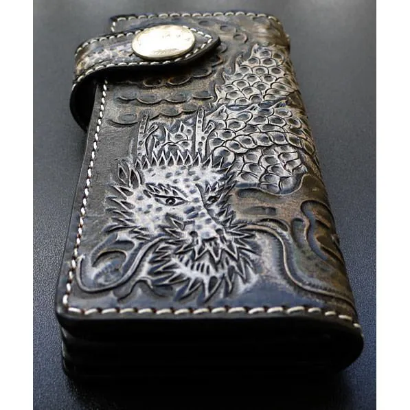 Rider Dragon Leather Biker Wallet