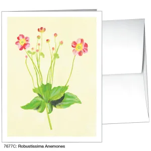 Robustissima Anemones, Greeting Card  (7677C)