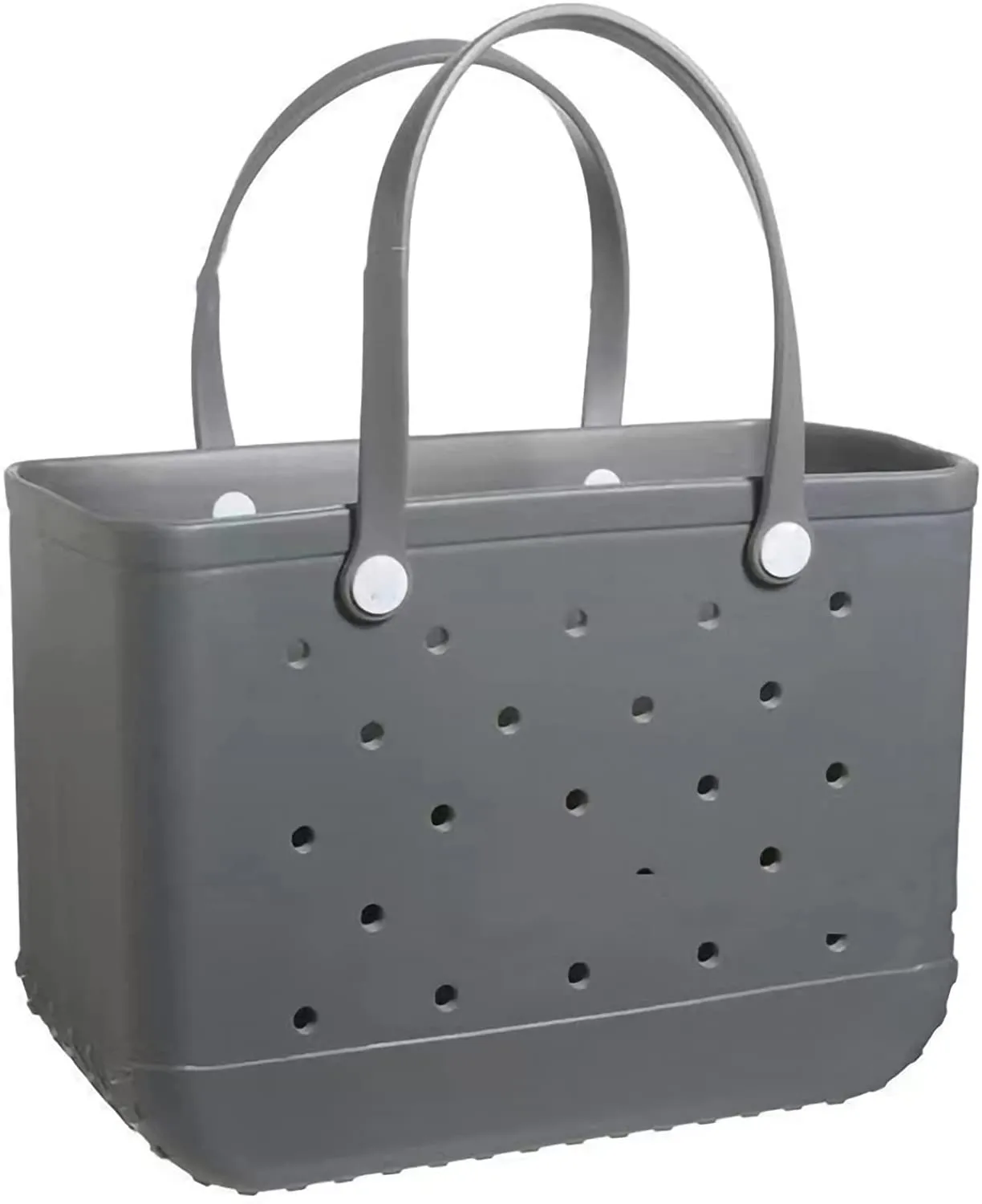 Rubber Beach Bag Waterproof EVA Portable Handbag Travel Bags with Holes Tote Bag for Beach Outdoor Boat Pool Work Sports（OverSized）