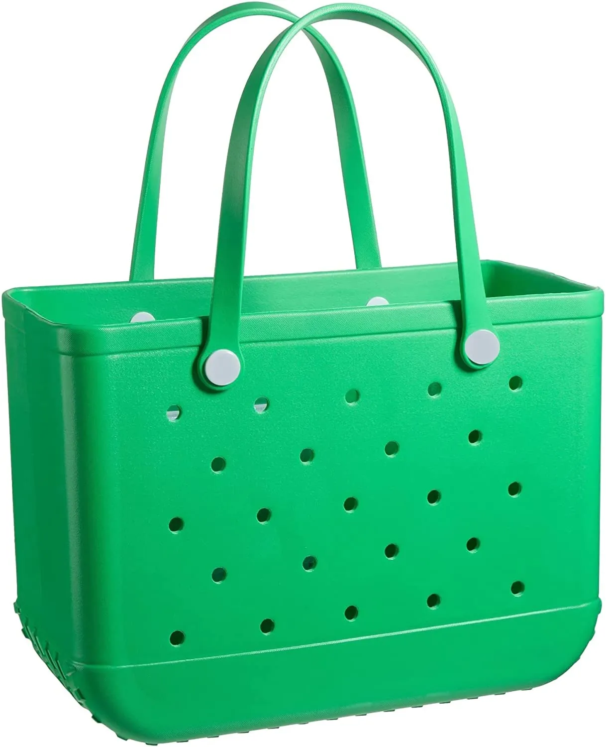 Rubber Beach Bag Waterproof EVA Portable Handbag Travel Bags with Holes Tote Bag for Beach Outdoor Boat Pool Work Sports（OverSized）