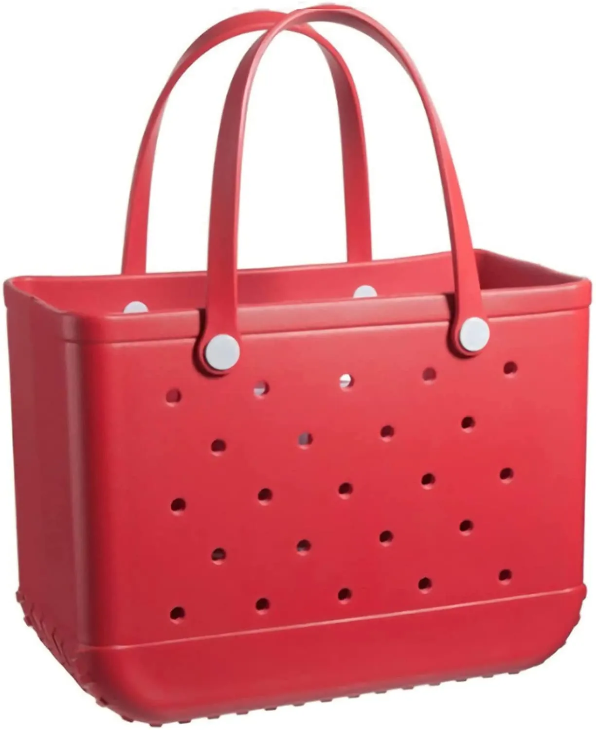 Rubber Beach Bag Waterproof EVA Portable Handbag Travel Bags with Holes Tote Bag for Beach Outdoor Boat Pool Work Sports（OverSized）