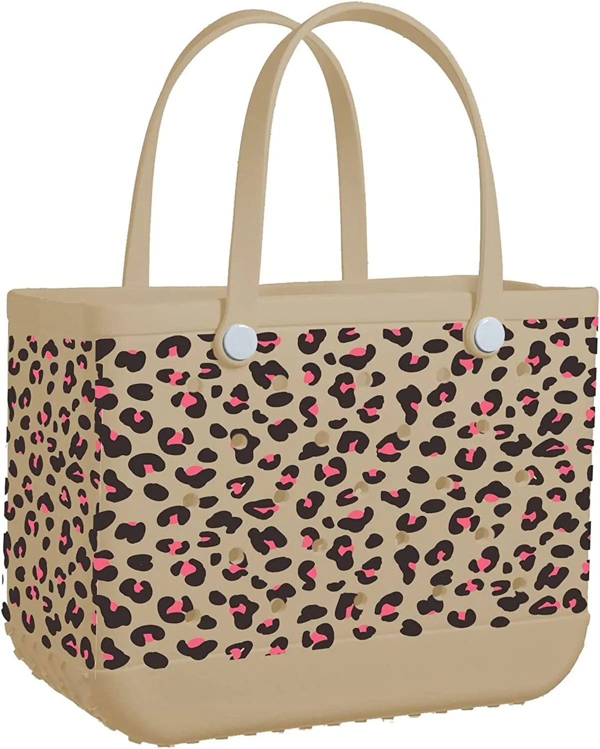 Rubber Beach Bag Waterproof EVA Portable Handbag Travel Bags with Holes Tote Bag for Beach Outdoor Boat Pool Work Sports（OverSized）