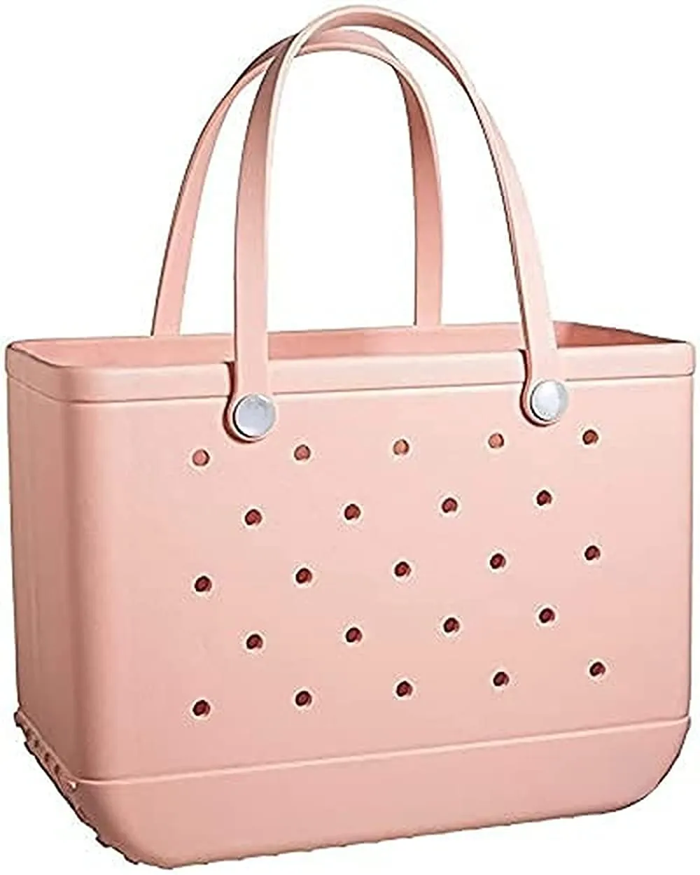 Rubber Beach Bag Waterproof EVA Portable Handbag Travel Bags with Holes Tote Bag for Beach Outdoor Boat Pool Work Sports（OverSized）