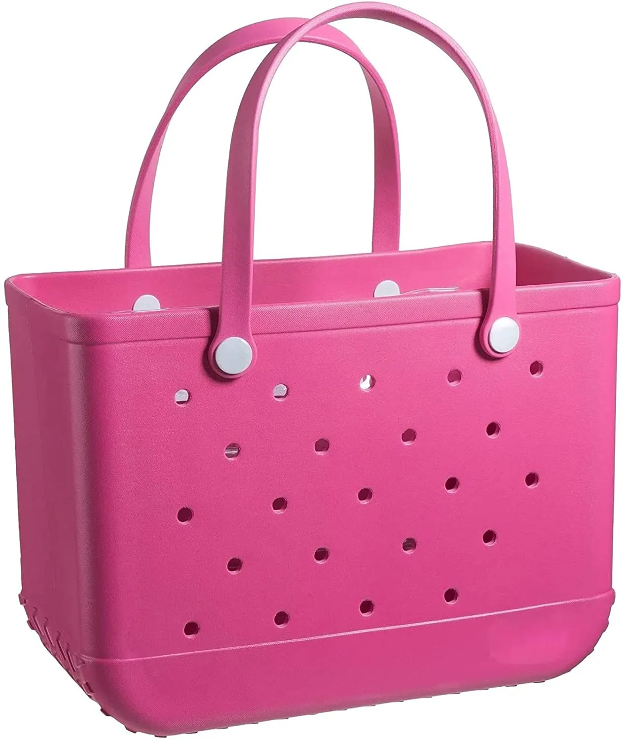 Rubber Beach Bag Waterproof EVA Portable Handbag Travel Bags with Holes Tote Bag for Beach Outdoor Boat Pool Work Sports（OverSized）