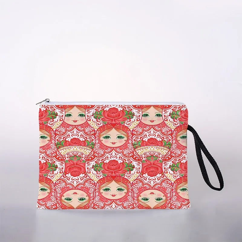 Russian doll cosmetic bag ladies mini cosmetic bag storage bag travel storage bag handbag