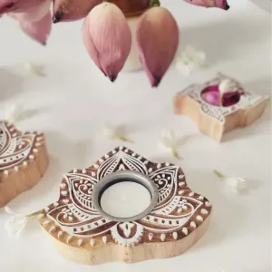 Sacred Lotus Tea Light | 4 Inch