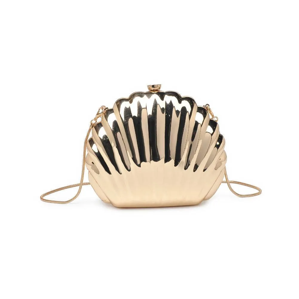 Sandy Seashell Mermaid Evening Bag