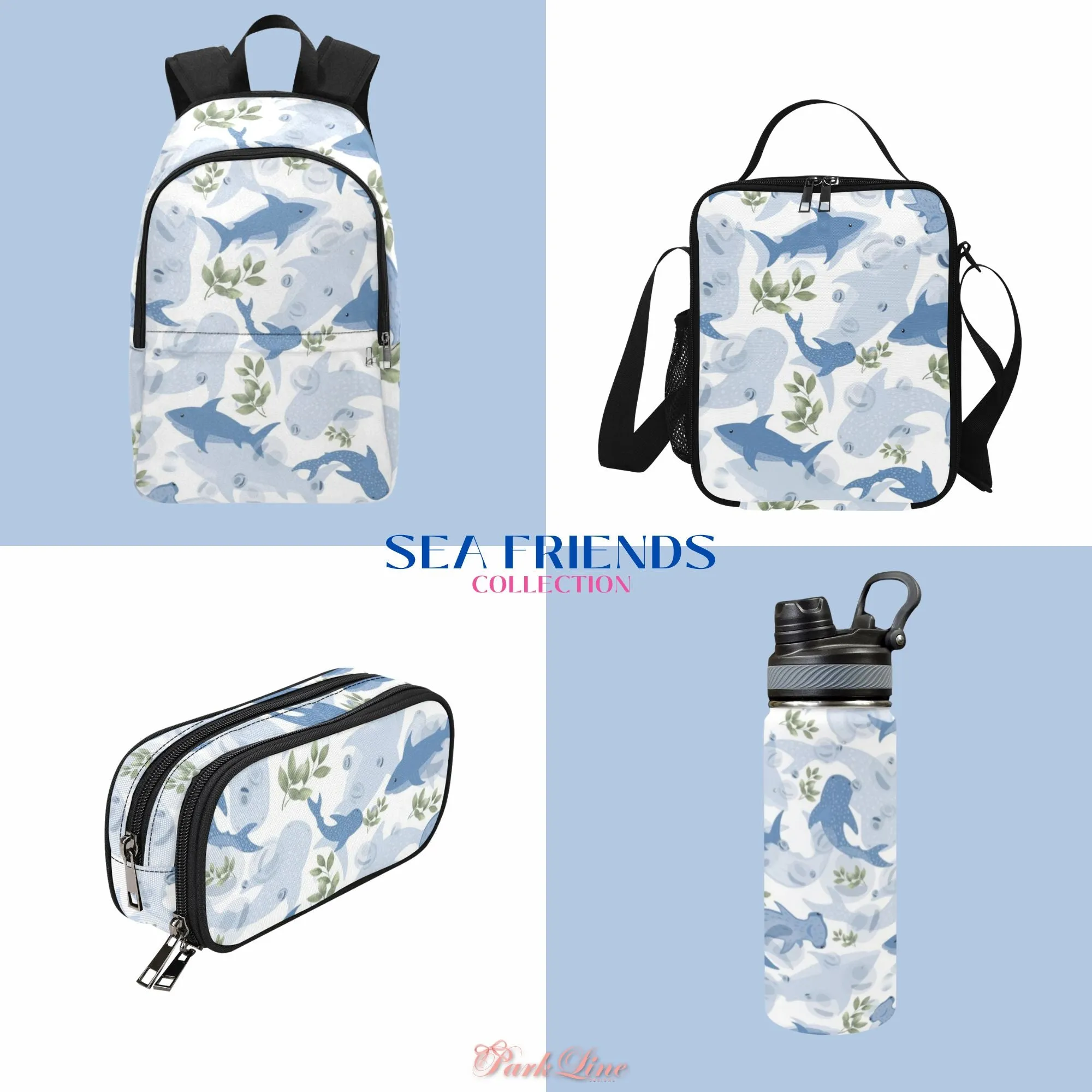 Sea Friends Pencil Pouch | Durable Organizer for Pens & Supplies