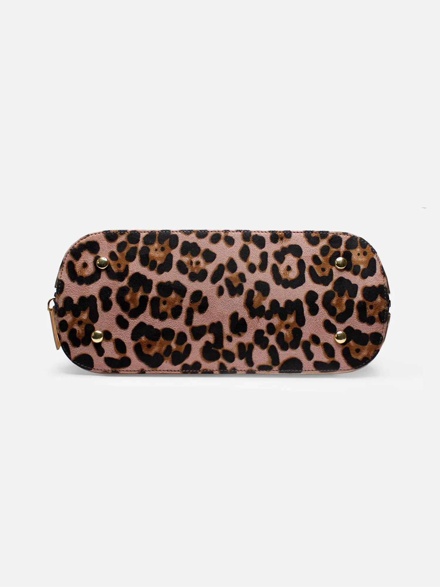 Senora Cheetah Print & Rosegold Faux Leather Women Handbag | Modern Myth