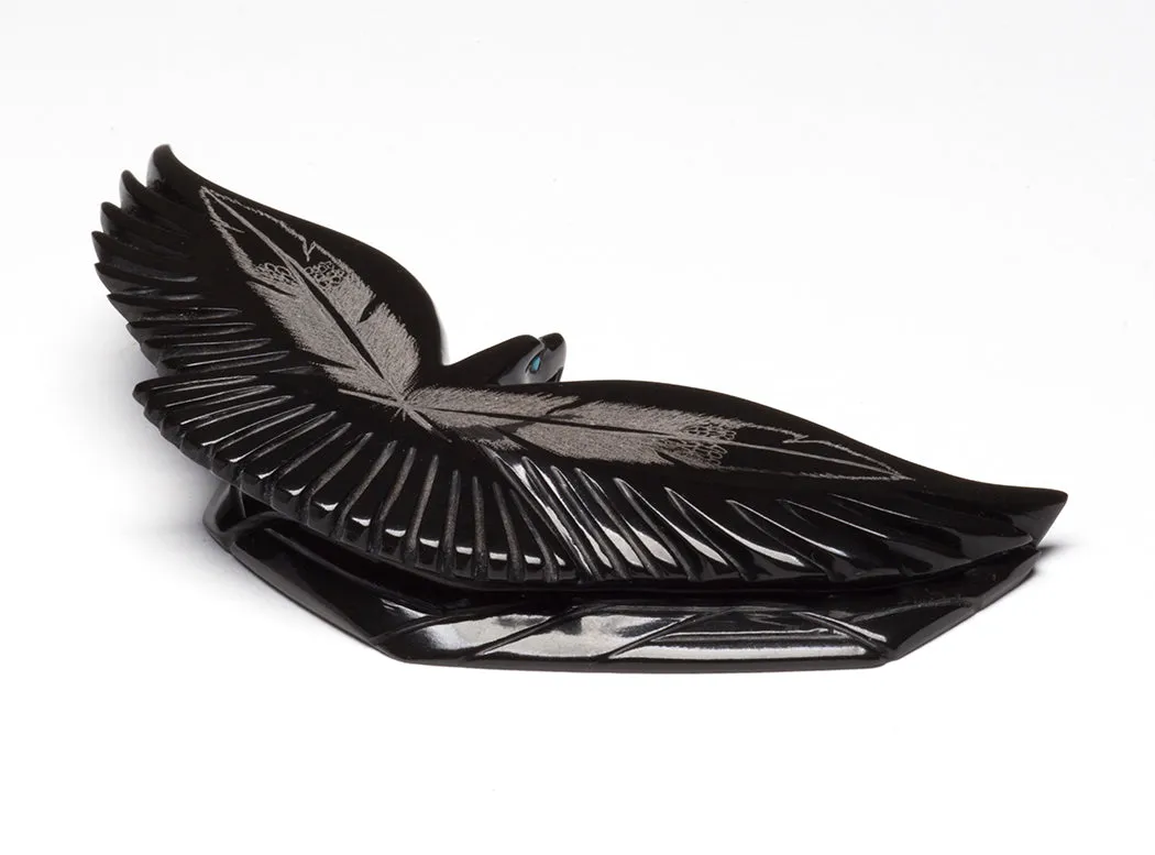 Sgraffito Feathered Eagle