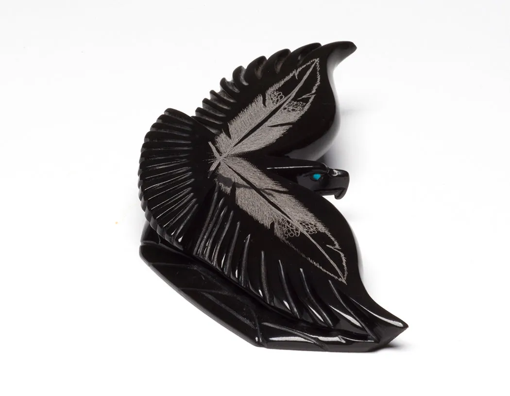 Sgraffito Feathered Eagle