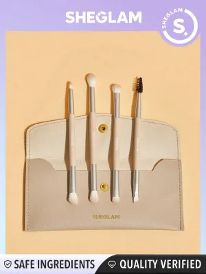 SHEGLAM Glam 101 Eye Essentials Brush Set With Bag