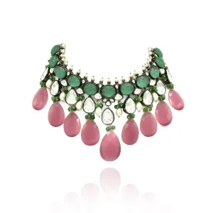 Shrisha Multicolor Stone Drops Necklace