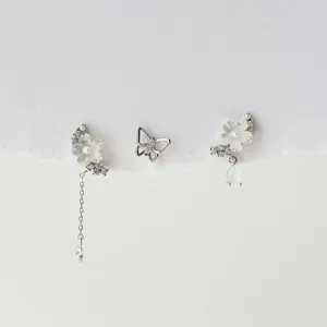 Silver Sakura Glistening Earrings