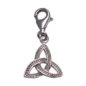 Silver Trinity Design Charm