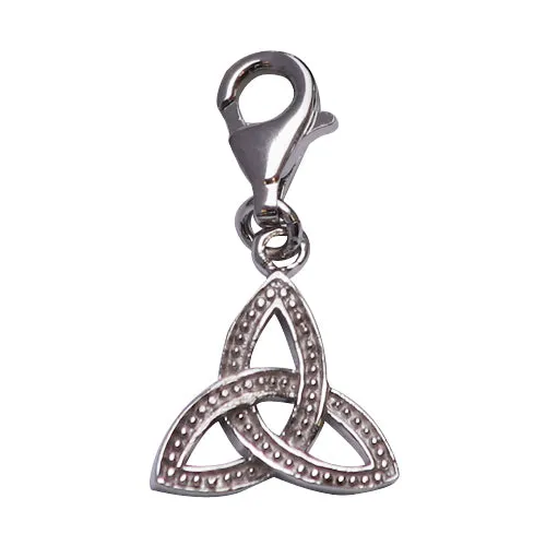 Silver Trinity Design Charm