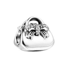 Sparkling Handbag Clear Cubic Zirconia Charm - 791534CZ