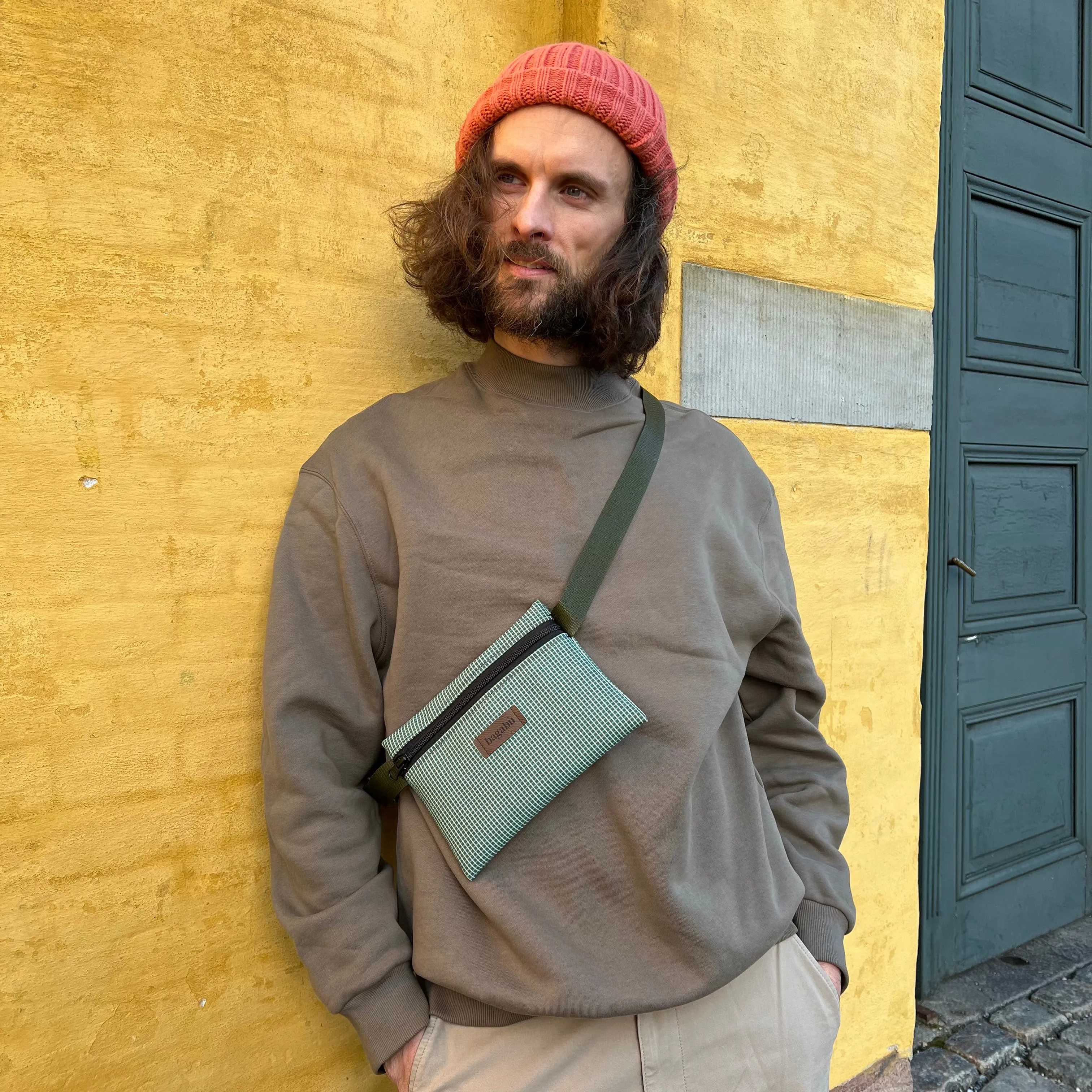 Striped Green Waist Bag