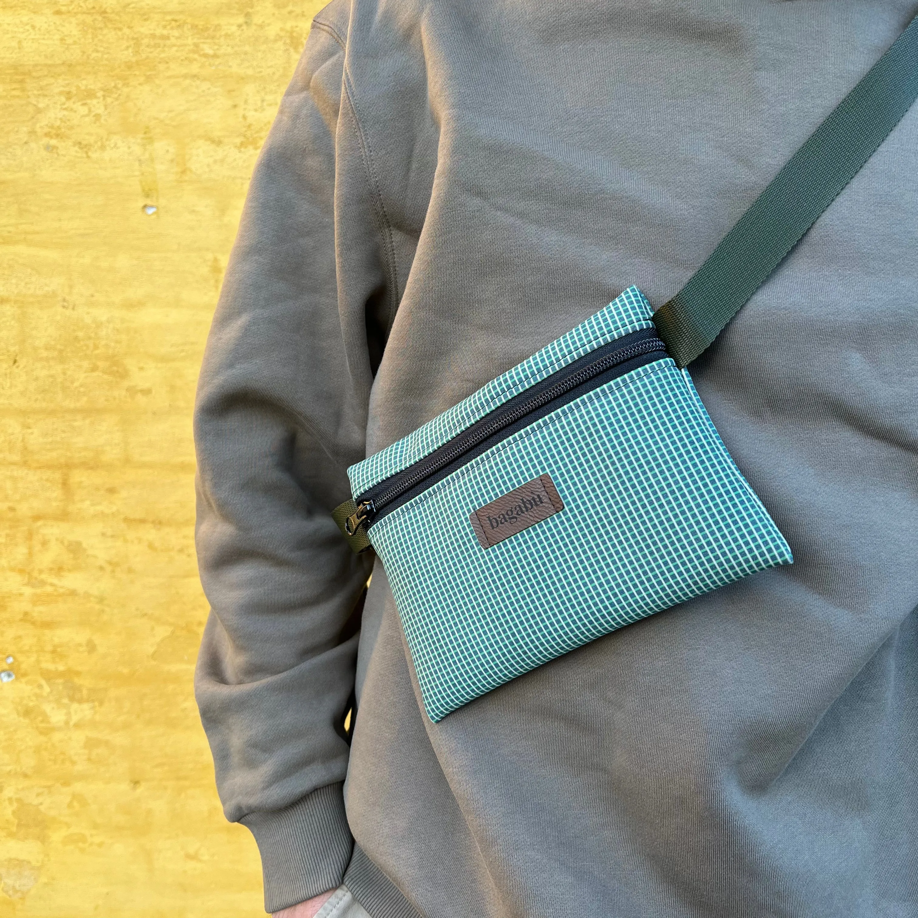 Striped Green Waist Bag