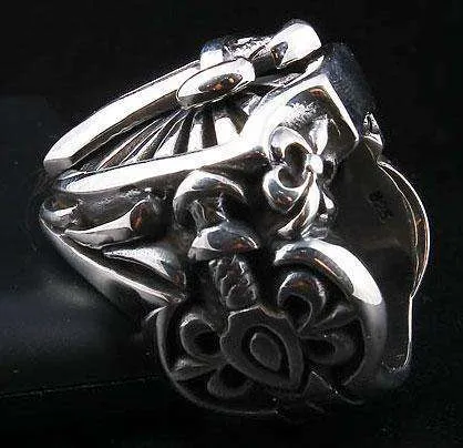 Sword Knight Templar Sterling Silver Ring