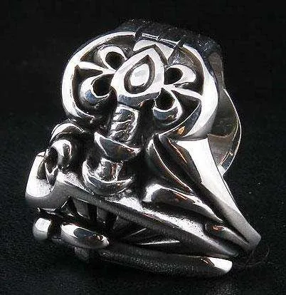 Sword Knight Templar Sterling Silver Ring
