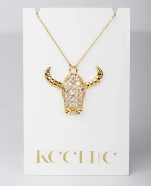 Take Life By The Horns Pendant Necklace