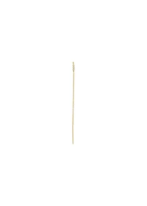 Three Dots Double Chain Earring Piece - Gold