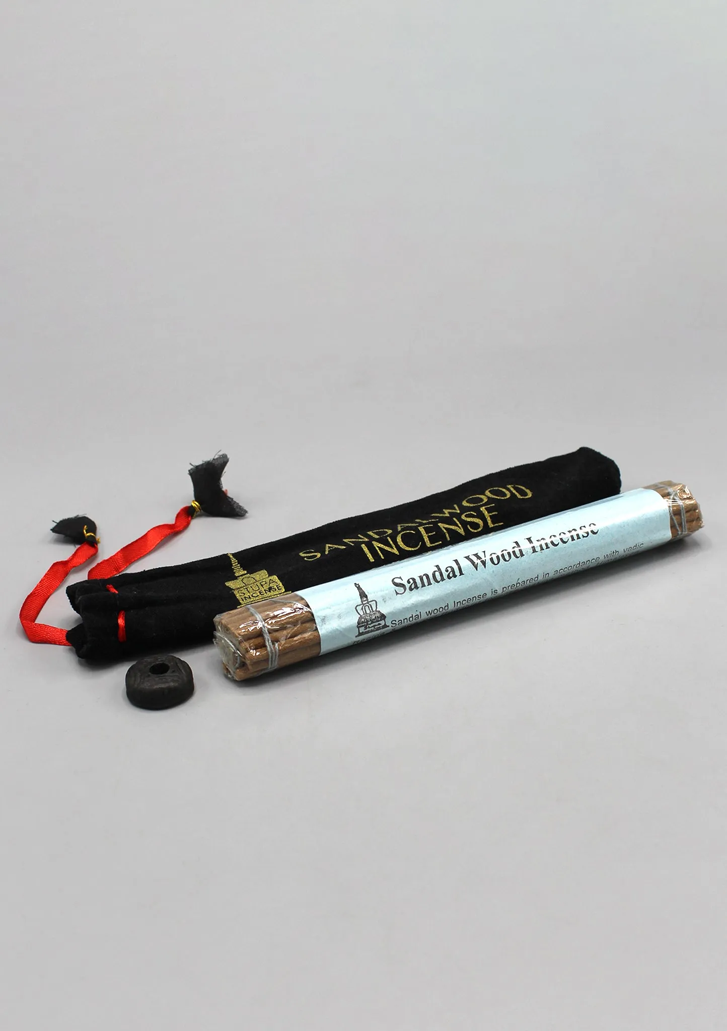 Tibetan Sandalwood Incense in Velvet Pouch