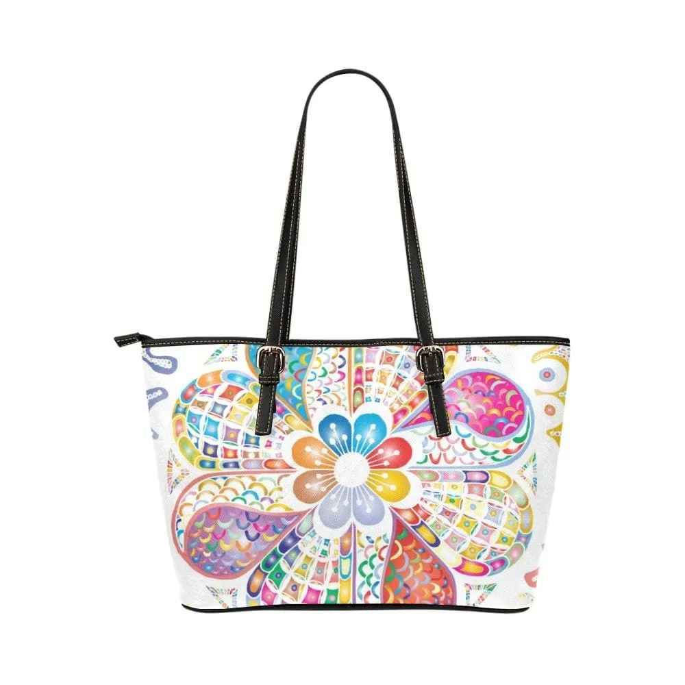 Tote Bag, Floral Style White  - T162249 by inQue.Style