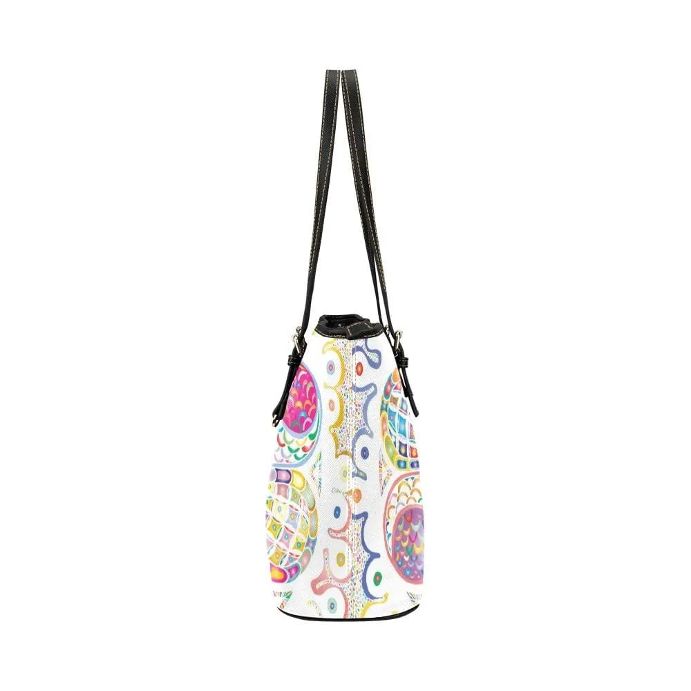 Tote Bag, Floral Style White  - T162249 by inQue.Style