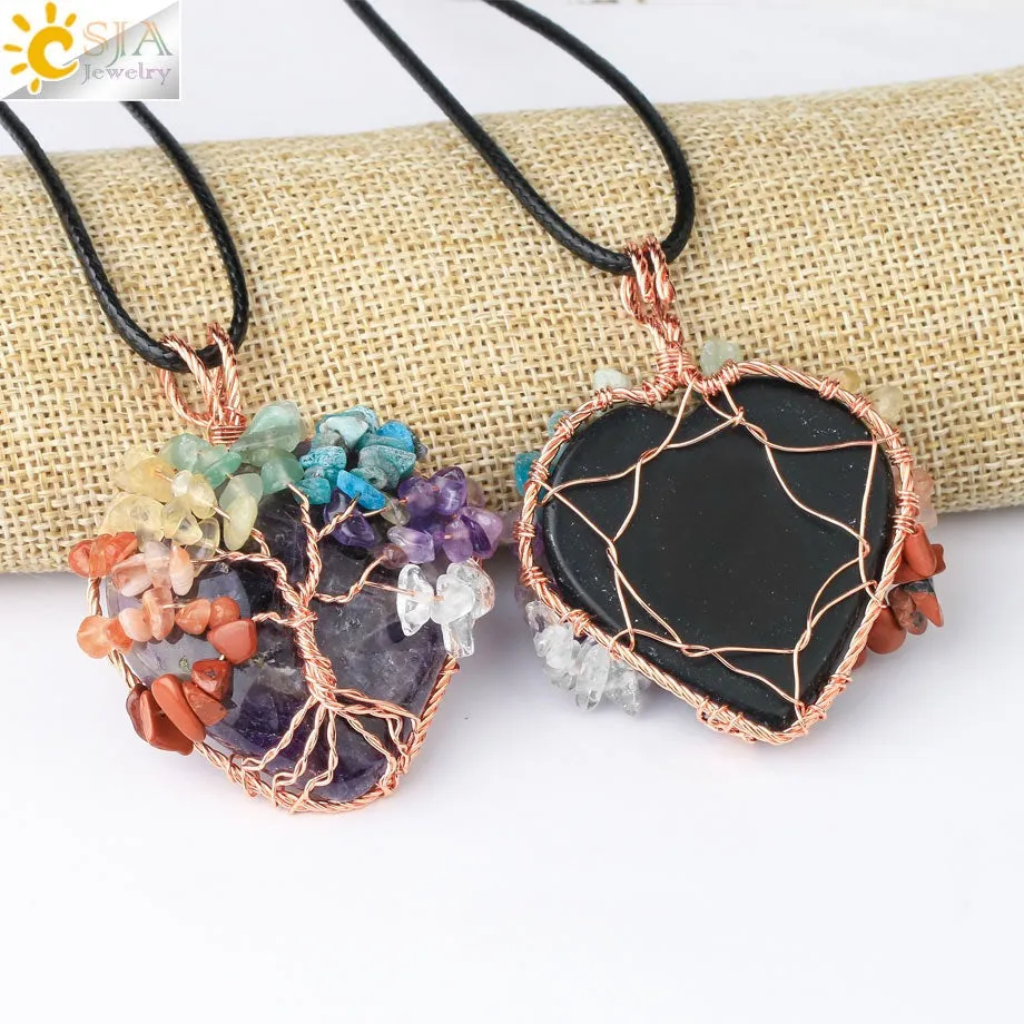 Tree Of Life Stone Necklace