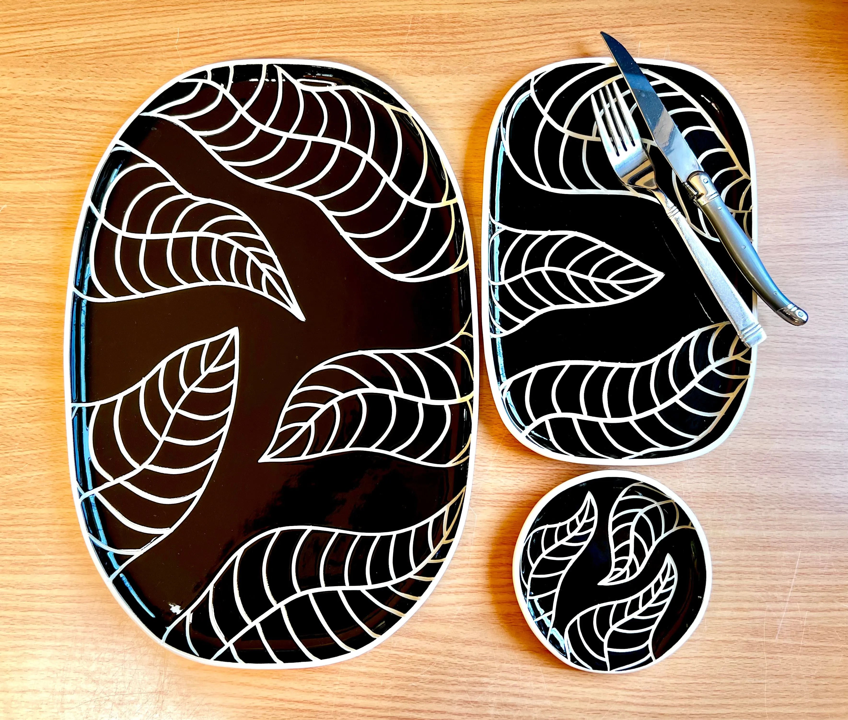 Tropics B&W Spoon Rest